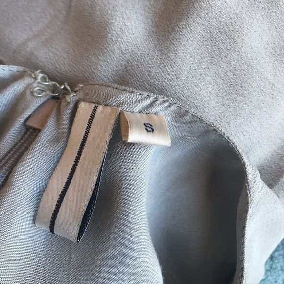 ANTHROPOLOGIE BL^NK LONDON RARE S pink gray dress sequin silver pink - Picture 13 of 13